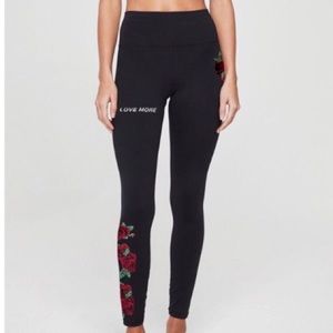 Spiritual Gangster Love More Black Leggings